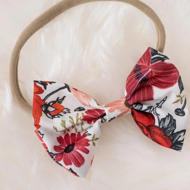 Summer Floral Baby Girl Dress With Bowknot