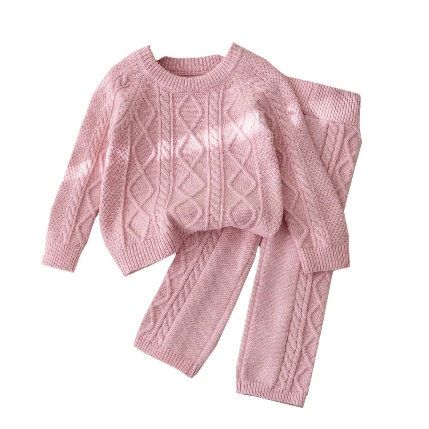 Autumn Winter Girls 2PCS Knitwears Set