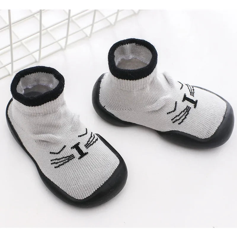 Assorted Rubber-Soled Socks, Fox, Shark, Lion