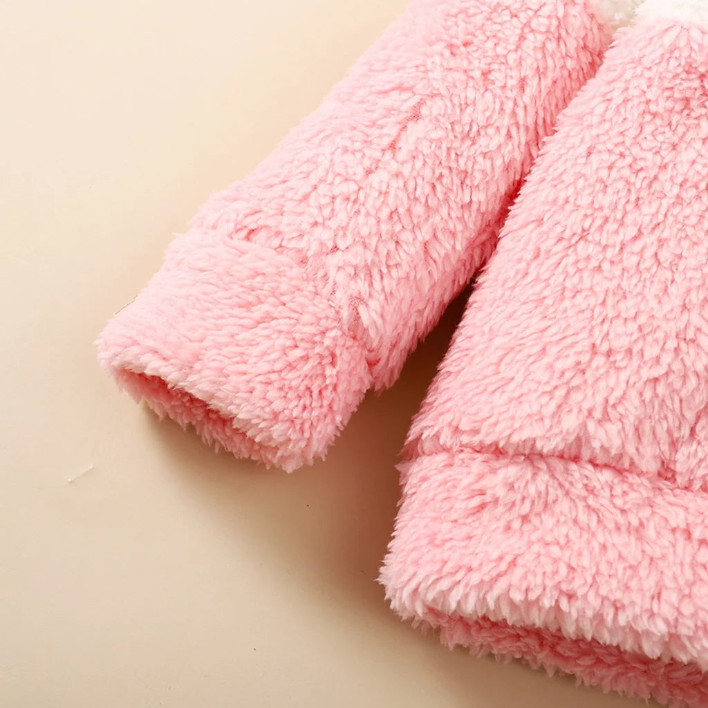 Fluffy Hooded Clothes Set