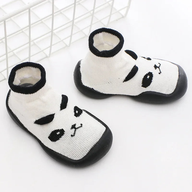 Assorted Rubber-Soled Socks, Fox, Shark, Lion
