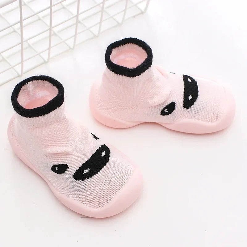 Assorted Rubber-Soled Socks, Fox, Shark, Lion