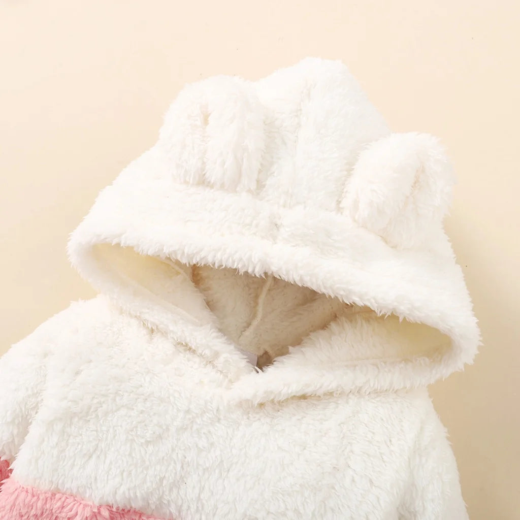 Fluffy Hooded Clothes Set
