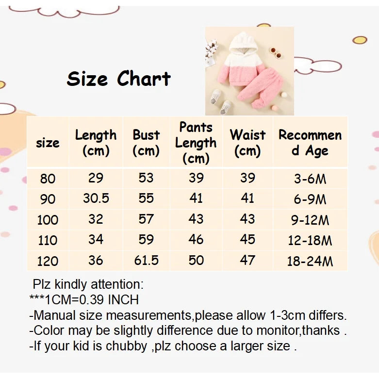 Fluffy Hooded Clothes Set