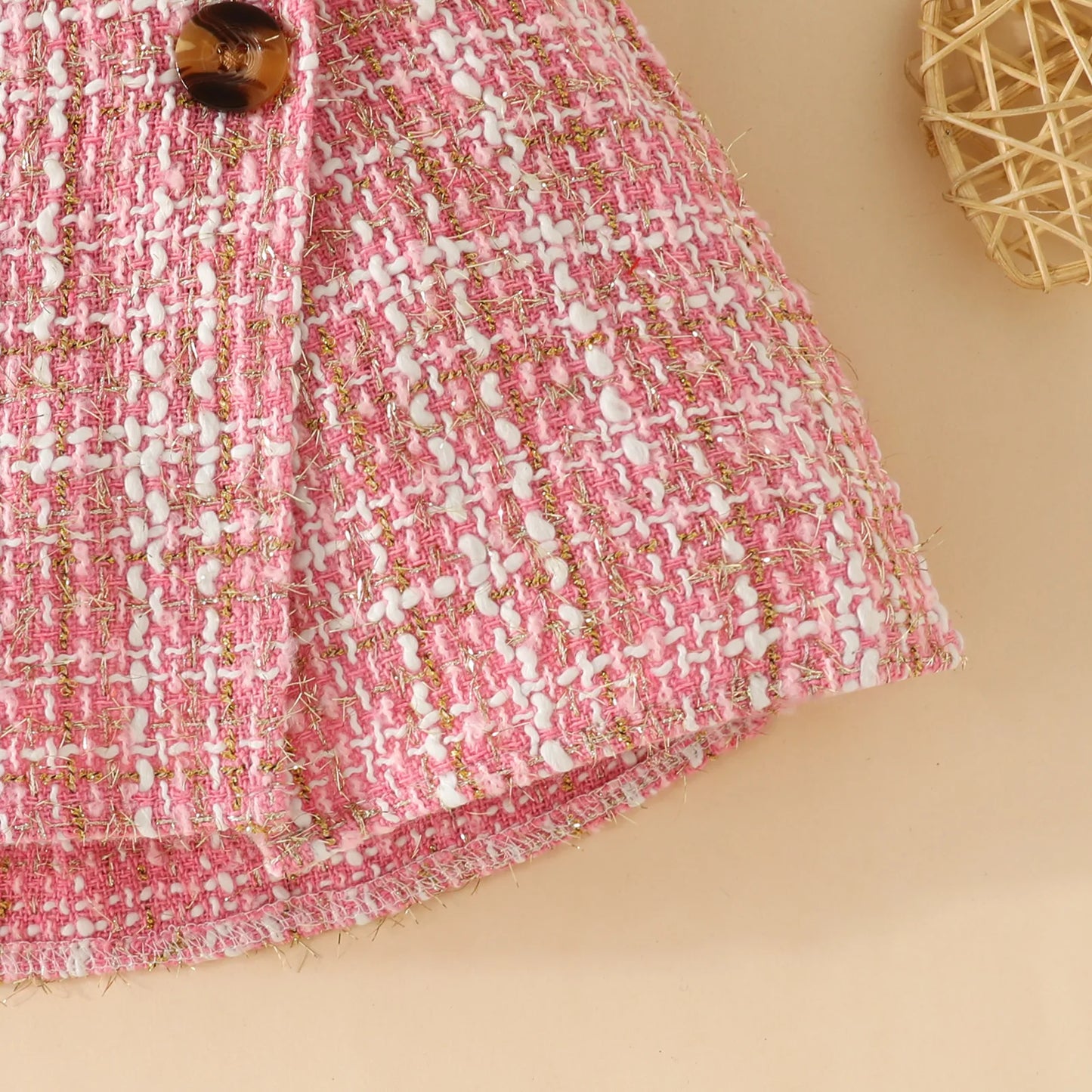 Autumn Long Sleeve Top Dress Set and Beret