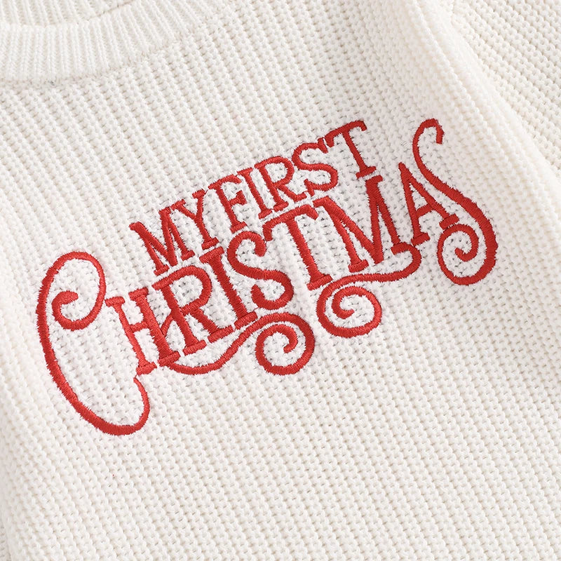 Unisex Christmas Oversized Knitted Sweatshirt Romper